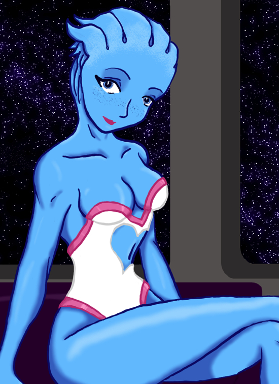 3 liara t'soni mass effect My little sister can't be this cute gif