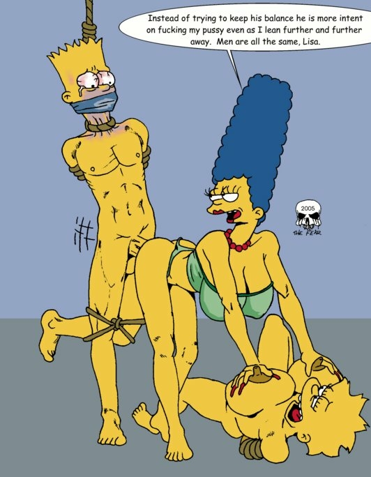 bart with simpson marge naked A hat in time moustache girl