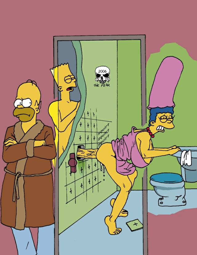 marge bart simpson naked with Rick and morty drinking gif