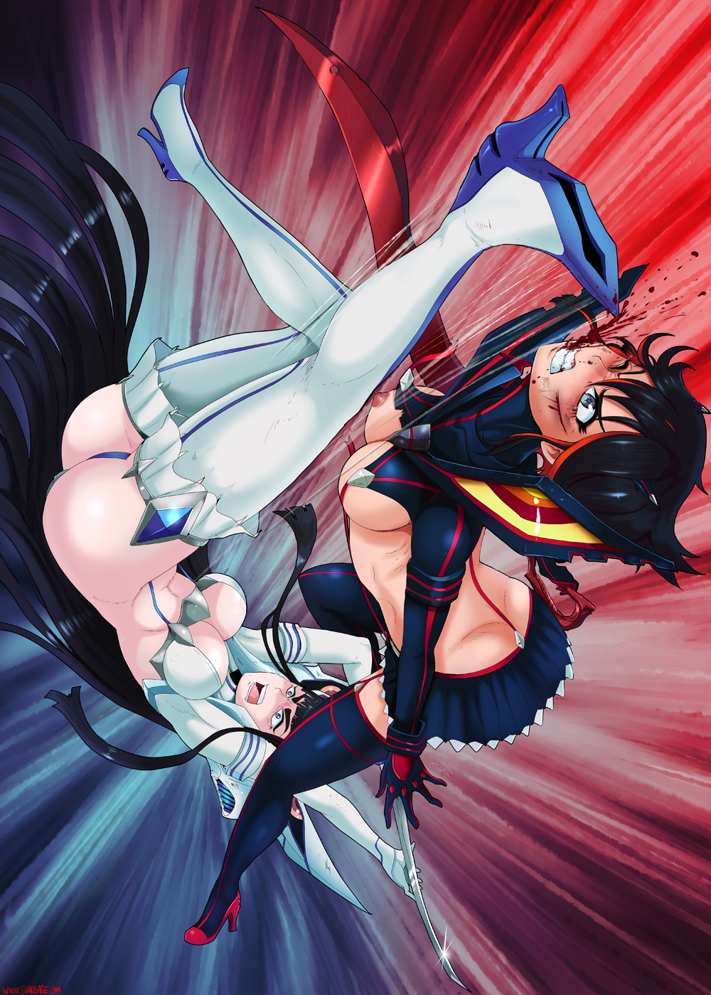kill) kiryuuin la satsuki (kill Anime breast and butt expansion gif