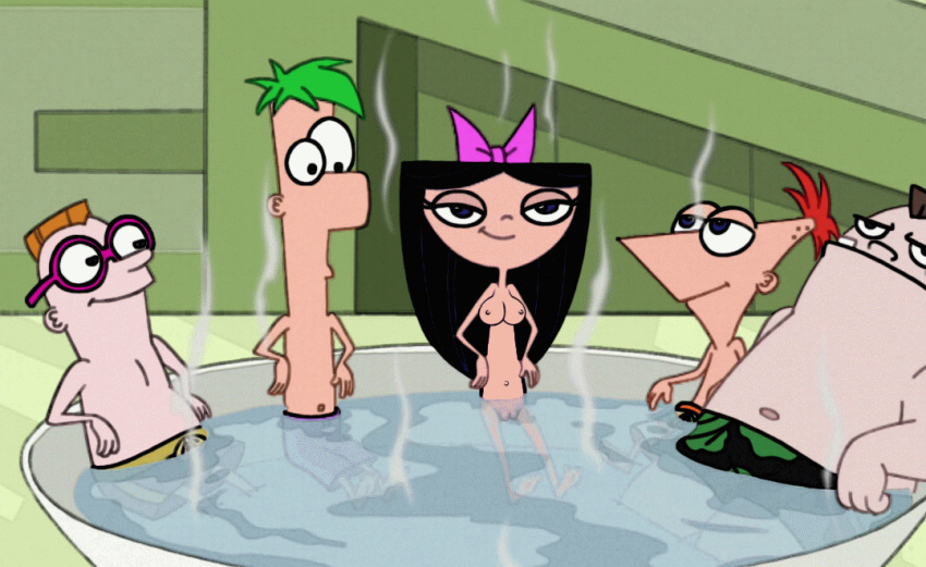 ferb and naked phineas stacy Supergirl super best friends forever