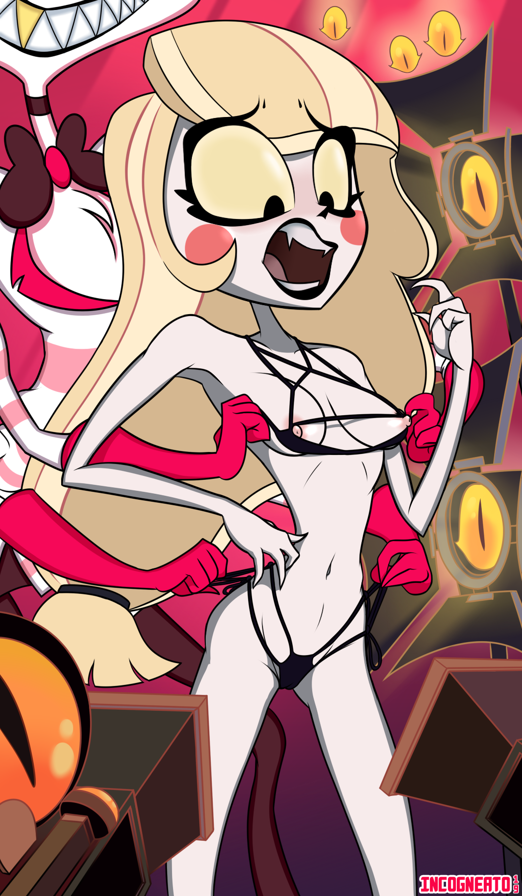 hazbin dazzle hotel razzle and Trials in tainted space images